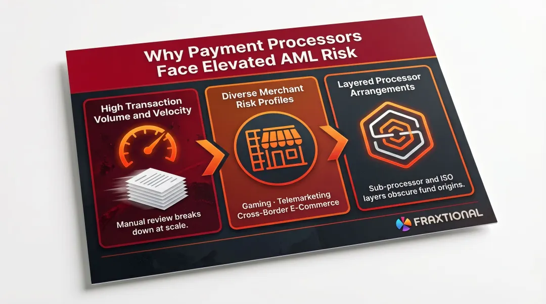 Three structural AML risk factors elevating payment processor money laundering exposure