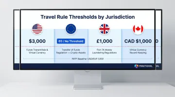 FATF Travel Rule threshold comparison across US UK EU and Canada jurisdictions