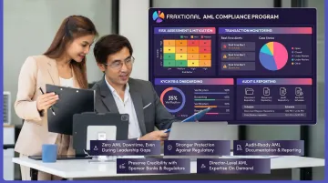 Fraxtional fractional compliance officer delivering AML program services to fintech clients