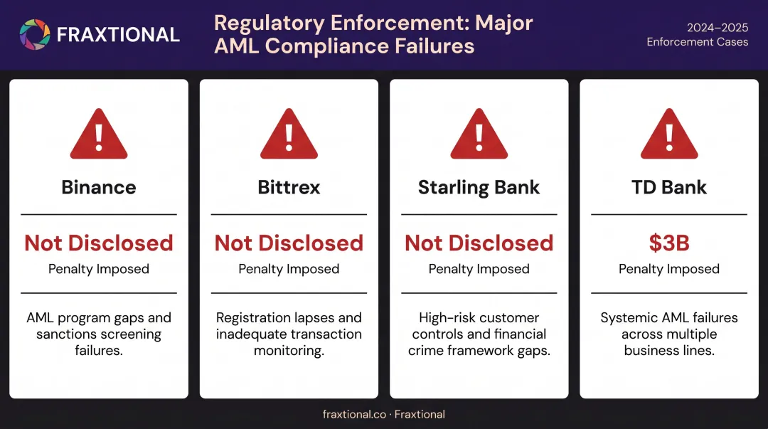 Major fintech and crypto enforcement actions key compliance failures and penalties
