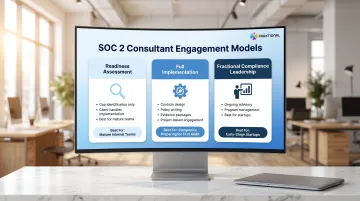 Three SOC 2 consultant engagement models compared by scope and startup suitability
