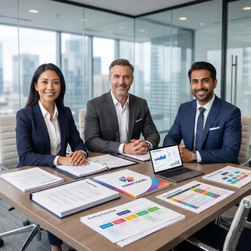 Fractional compliance team reviewing regulatory documents