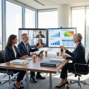 B2B executives reviewing virtual CRO planning