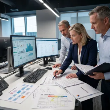 AML compliance team planning regulatory controls