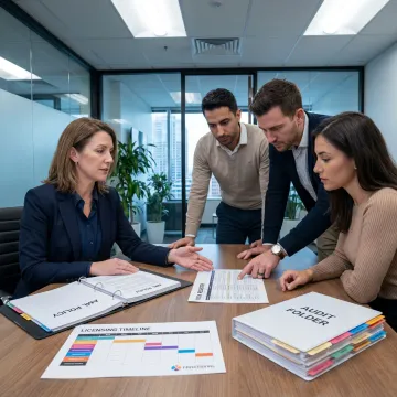 Compliance executive advising a money services business team