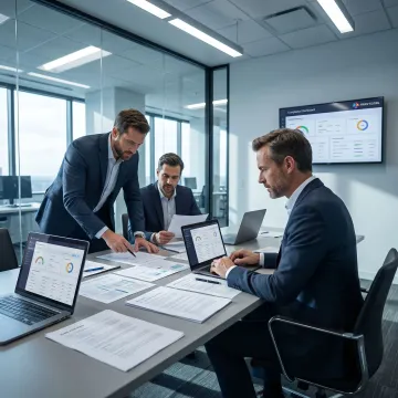Virtual compliance officer reviewing regulatory documents