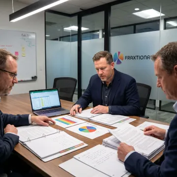 Risk consultant reviewing compliance findings