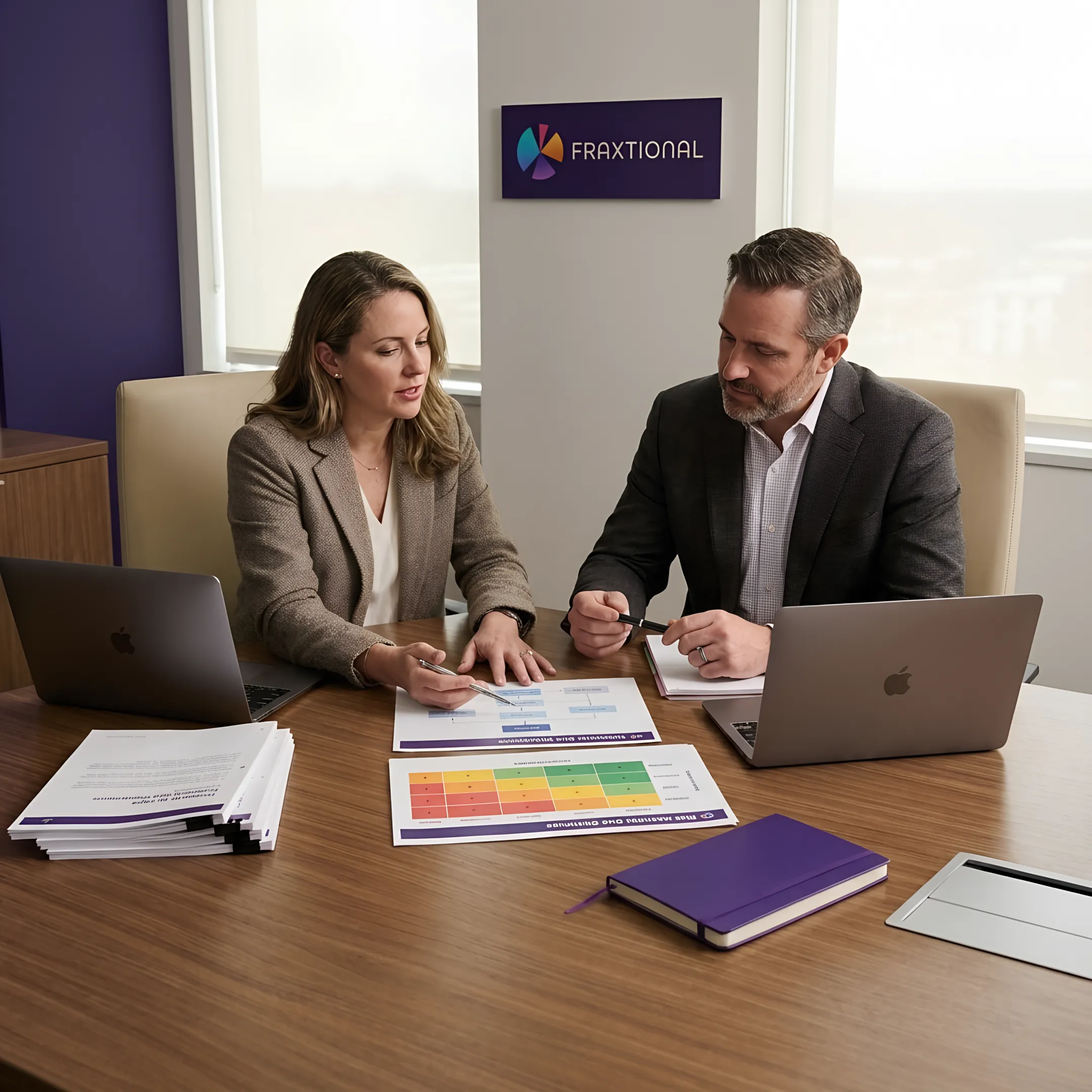 Due diligence process meeting with compliance specialists