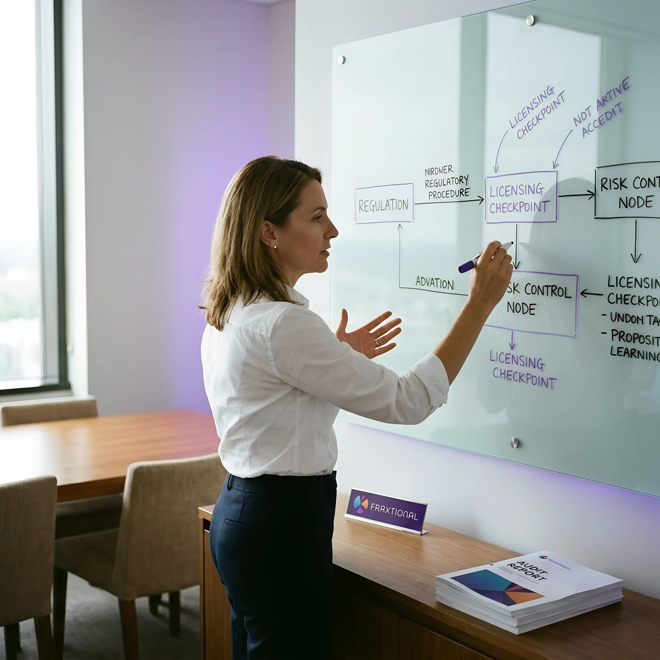 Consultant mapping digital asset compliance process