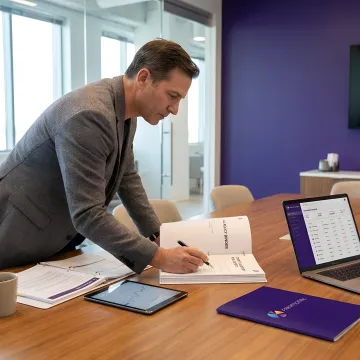Compliance leader reviewing crypto banking controls