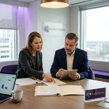Compliance consultants reviewing risk controls