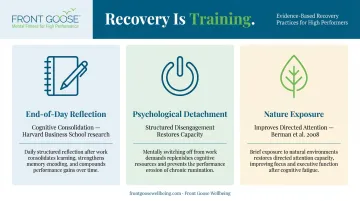 Three evidence-based mental recovery practices for sustained professional performance