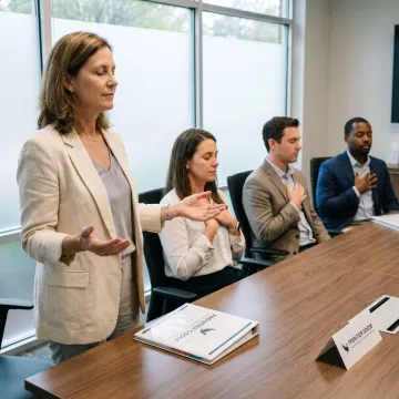 Stress management workshop for an Atlanta corporate team