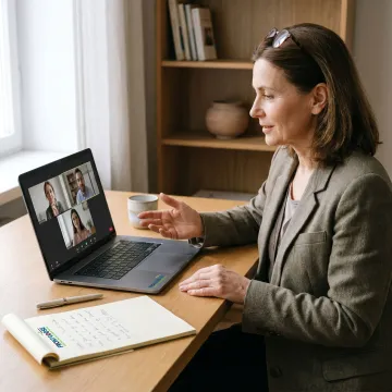 Virtual executive team coaching session