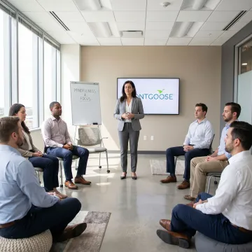 Corporate team mindfulness workshop