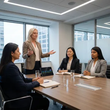 Leadership development coaching session