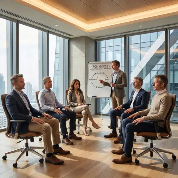 Executive team participating in a guided coaching process