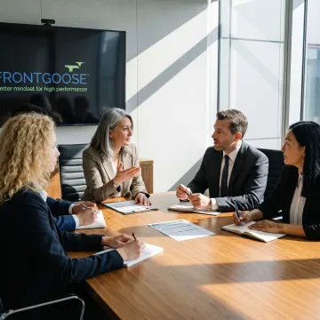 Facilitator leading corporate mindset training