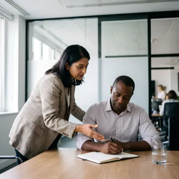 Executive mindfulness coaching session