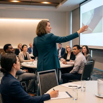 Resilience speaker leading a corporate keynote