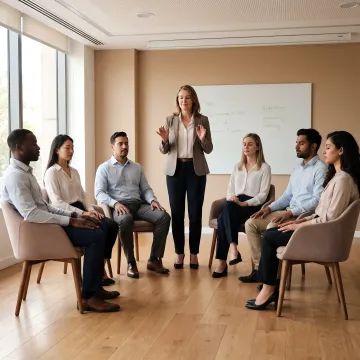 Workplace mindfulness workshop with corporate team