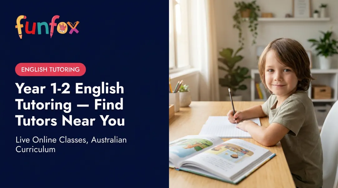 Year 1-2 English Tutoring — Find Tutors Near You