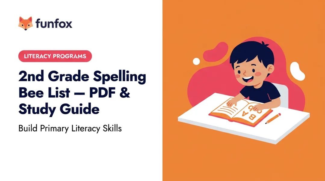 2nd Grade Spelling Bee List — PDF &amp; Study Guide