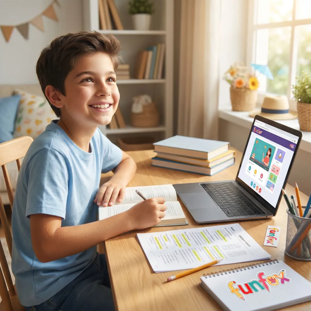 Child reading with online tutor support