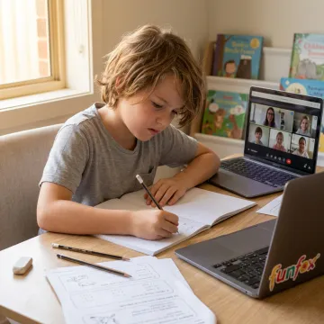 Online writing class for primary school students
