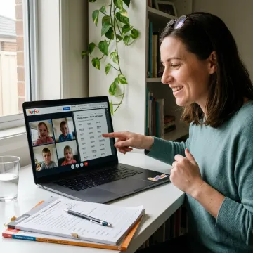 Online phonics practitioner training session