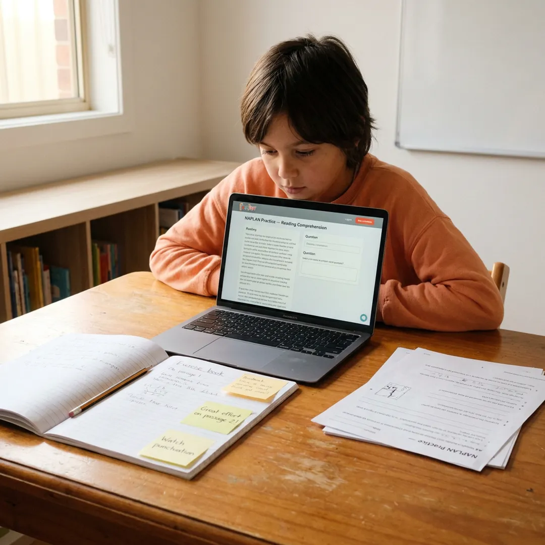 Student preparing for NAPLAN online in Maroubra