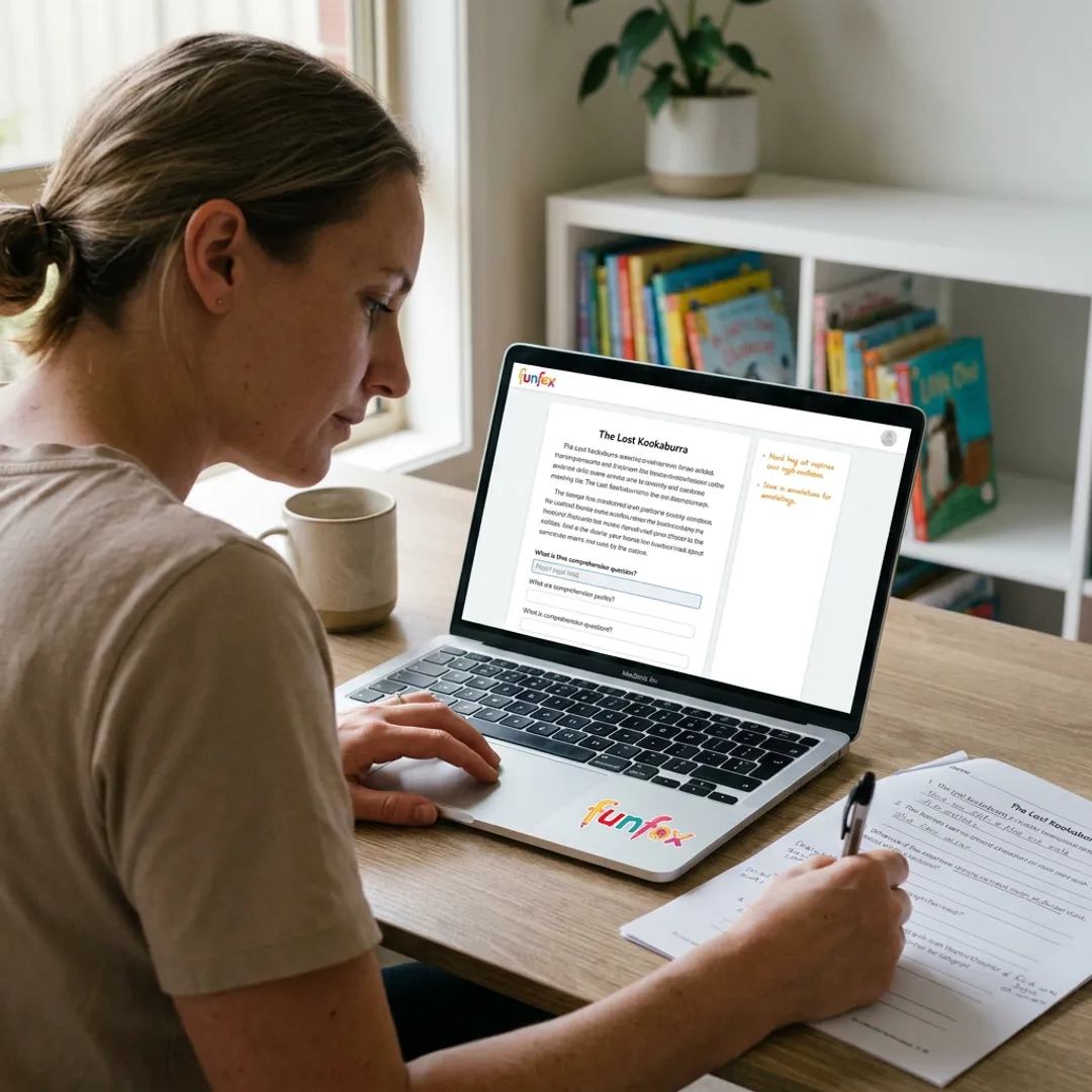 Online scholarship exam tutoring session