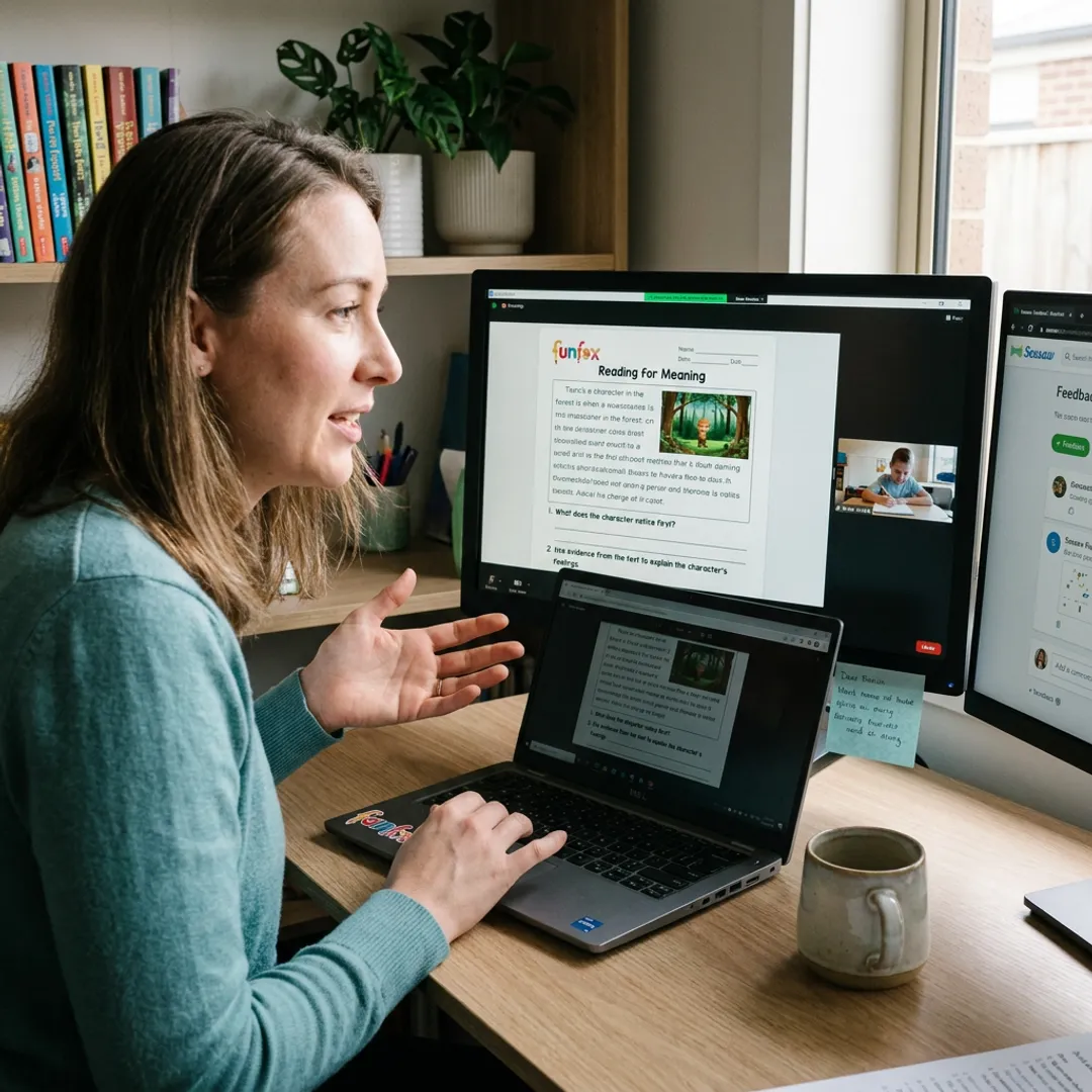 Online NAPLAN tutoring session