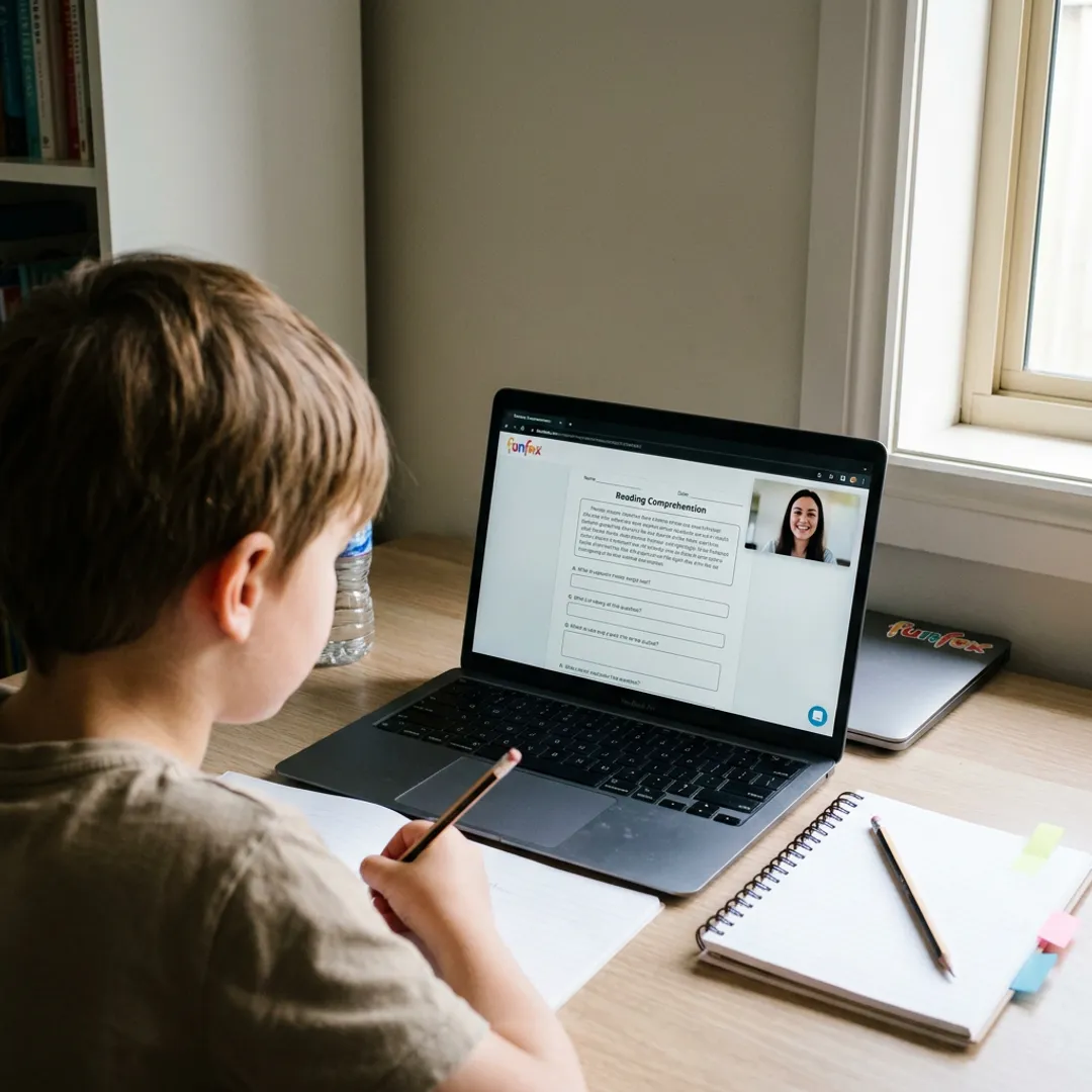 Online NAPLAN tutoring lesson in progress