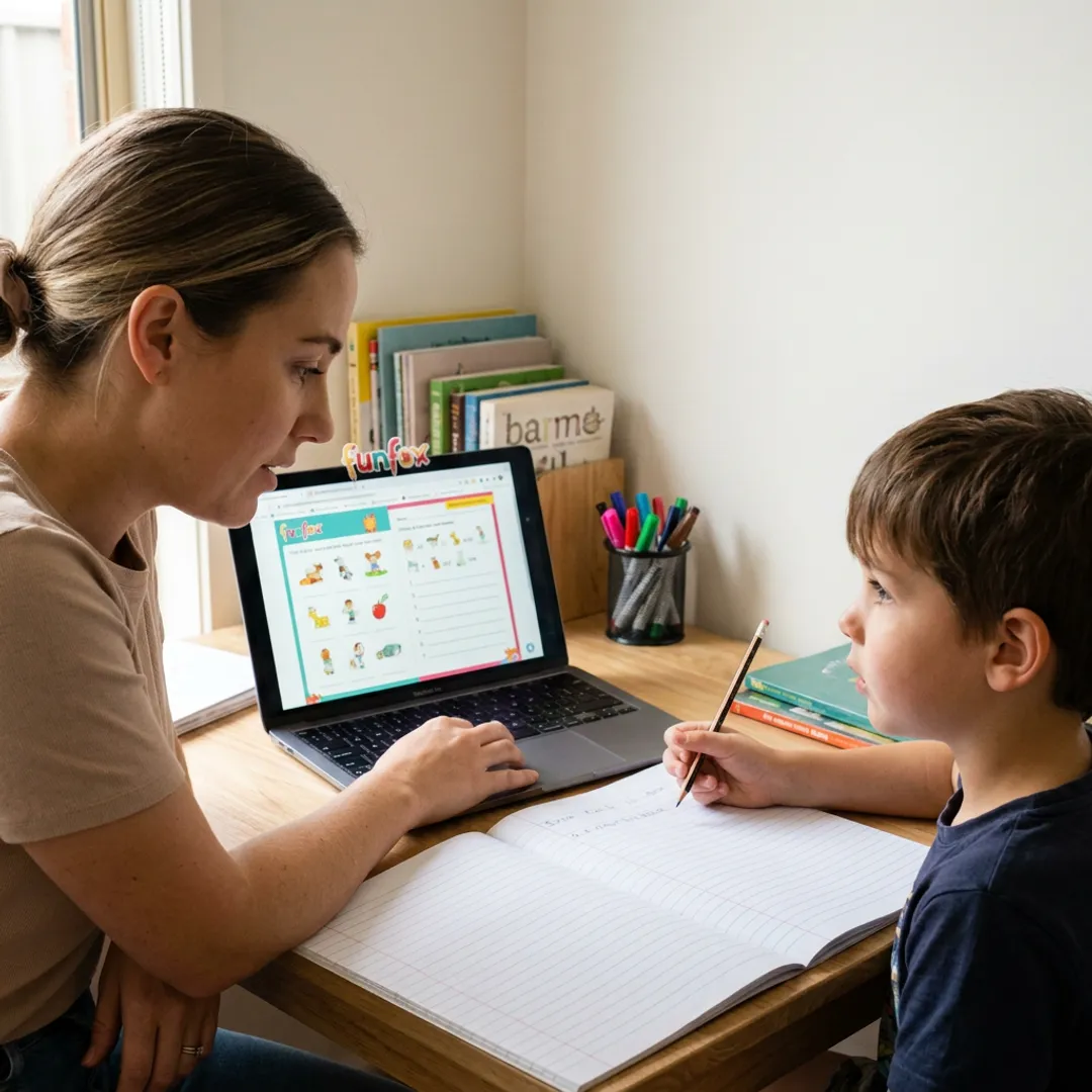 Online Year 2 tutoring session