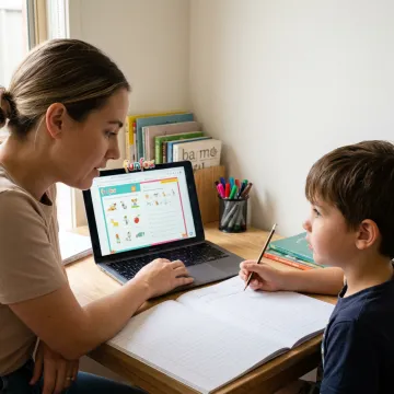 Online Year 2 tutoring session
