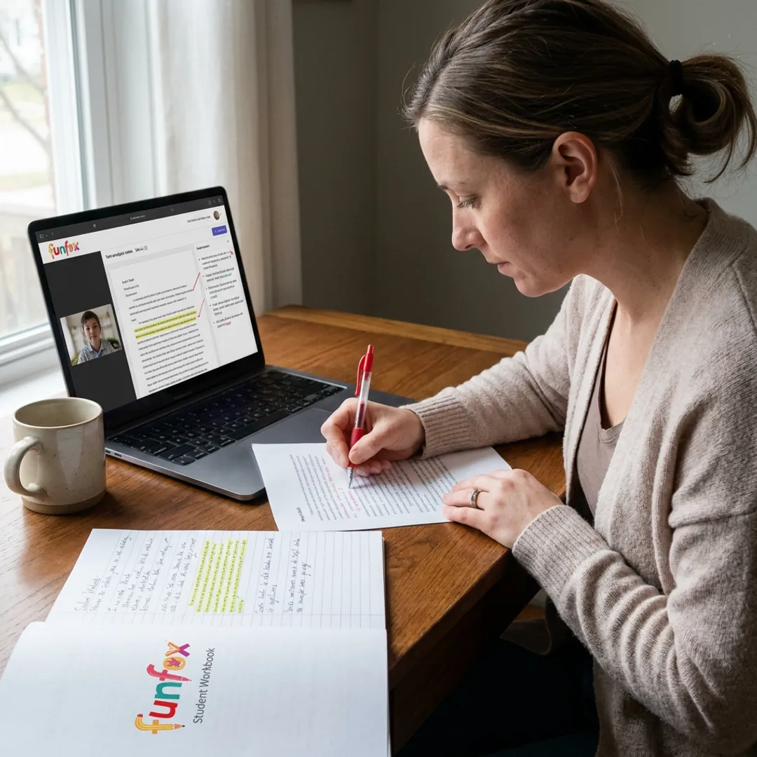 Online English tutoring with essay feedback