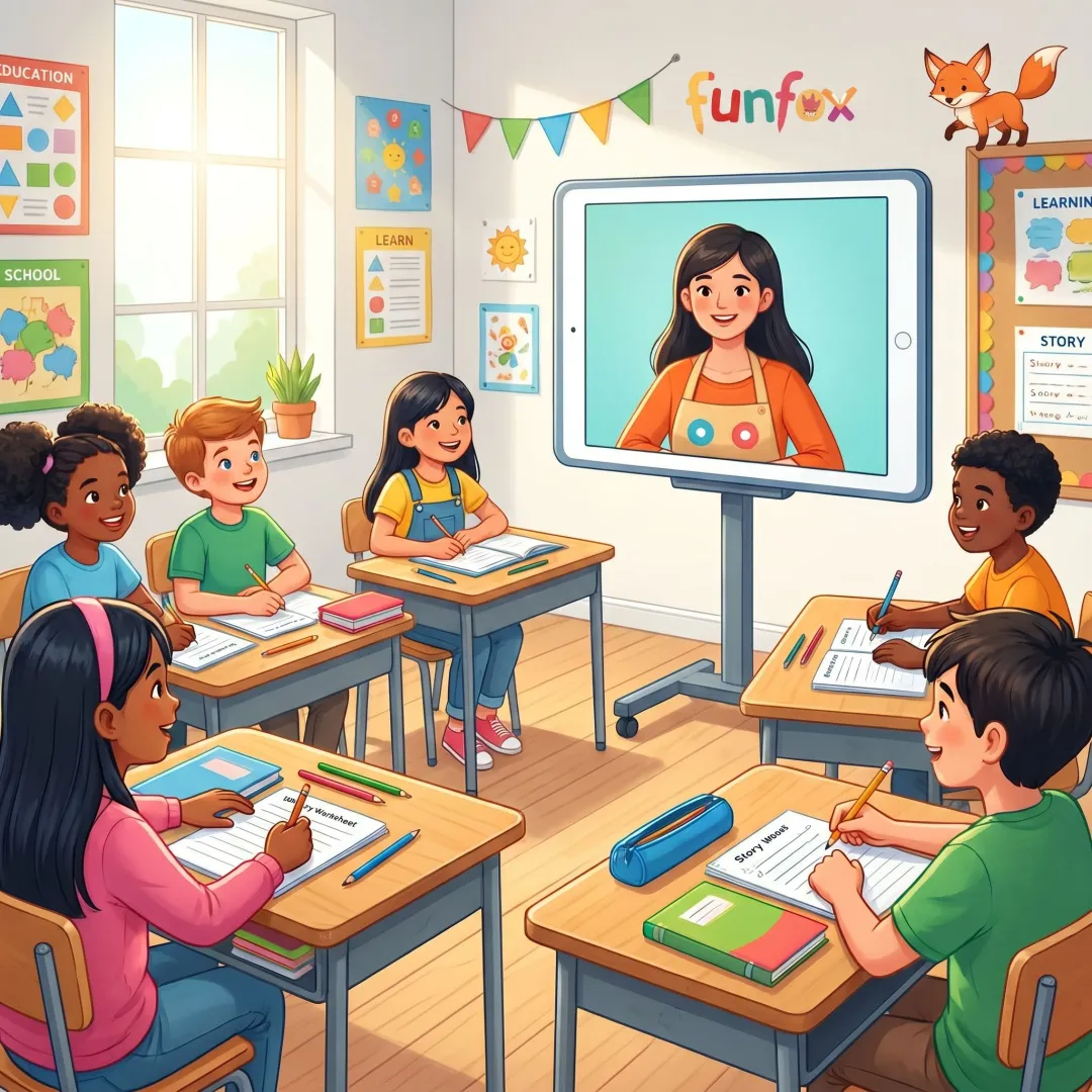 Online creative writing lesson for children