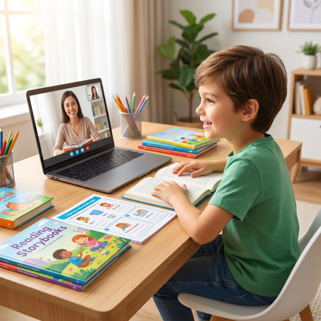Online reading support for first grade students