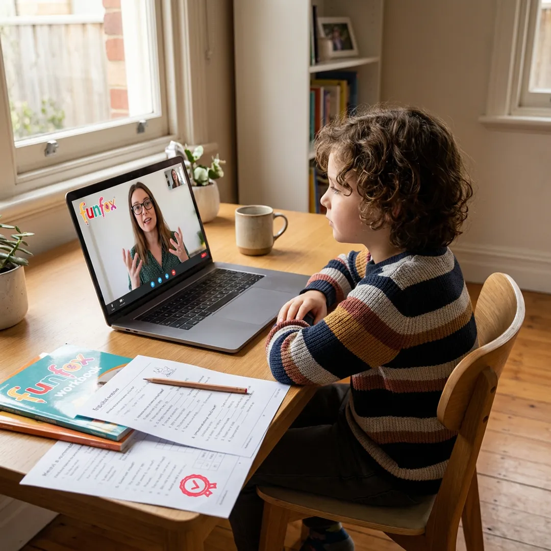 Student attending online scholarship tutoring