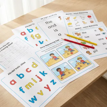 Reading worksheets for young children