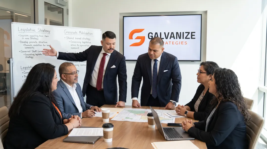 Galvanize Strategies partners collaborating on policy and community engagement strategy