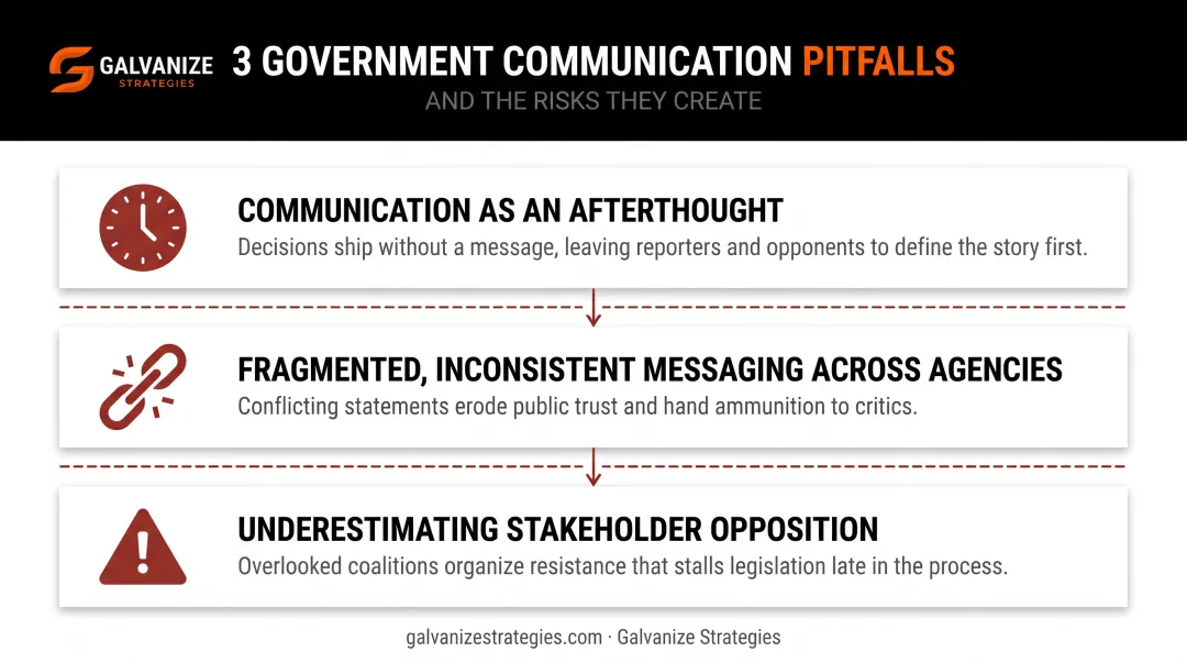 three common pitfalls in government communication planning and messaging