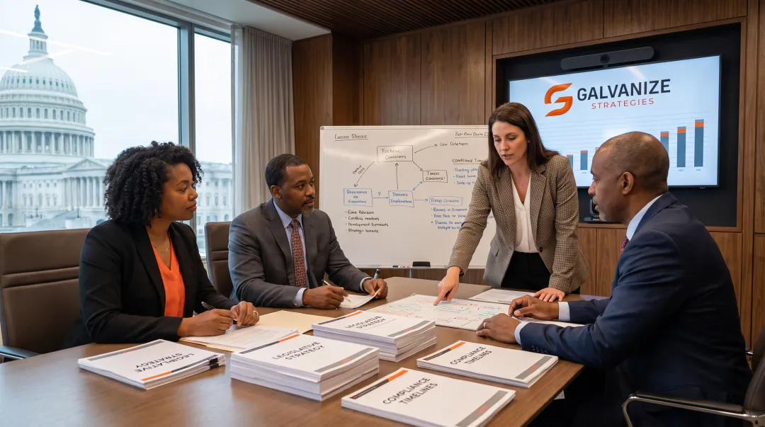 Government relations team advising clients on Minnesota lobbying compliance strategy