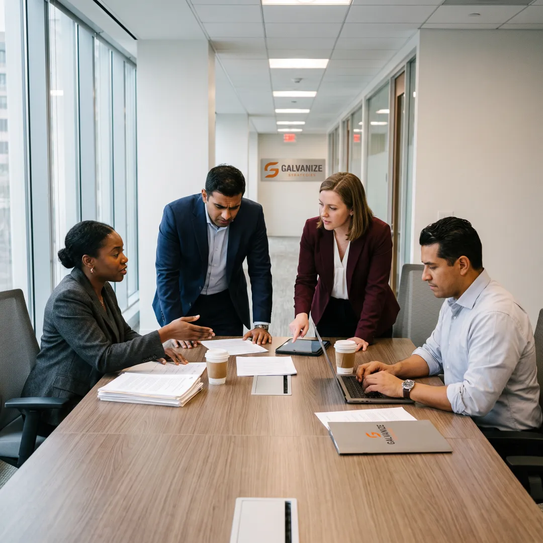 Advocacy team meeting near Boston government offices