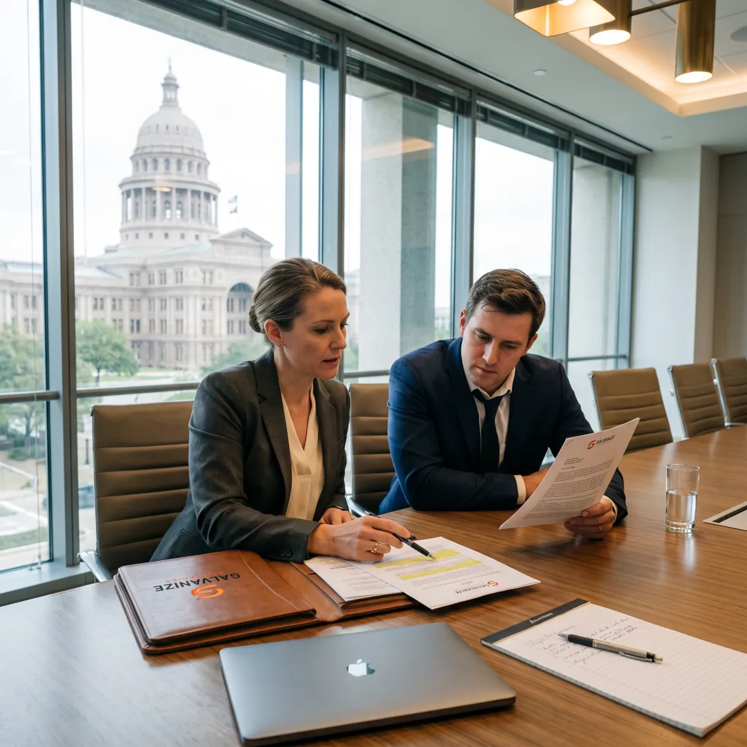 Policy advocates meeting at the Texas Capitol