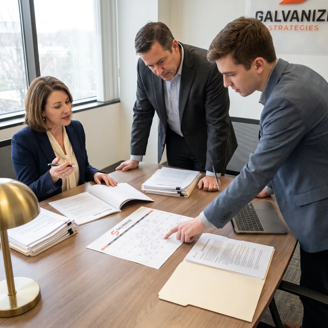 Advisors developing a federal advocacy plan