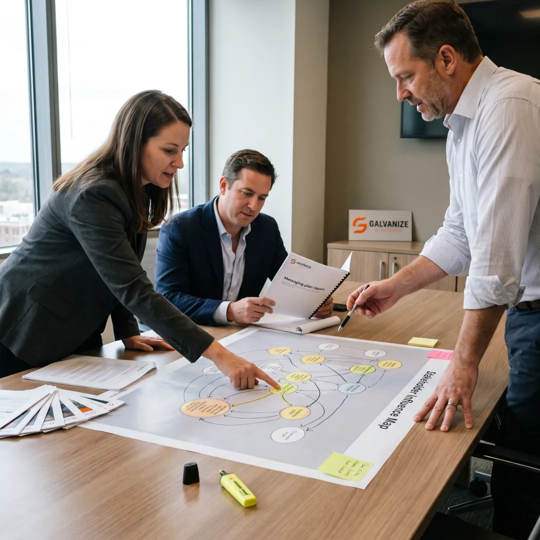 Consultants planning a public affairs strategy
