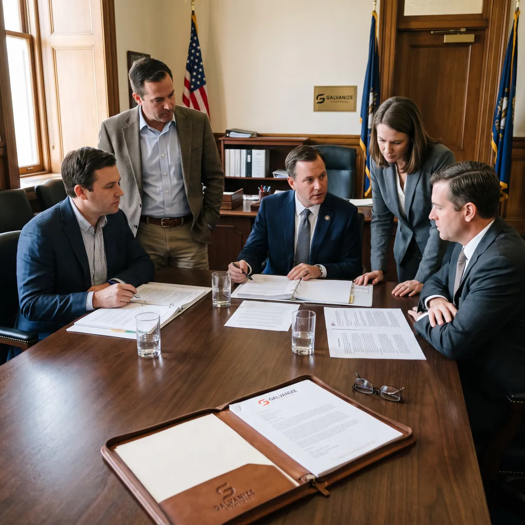 Agricultural leaders meeting with policymakers