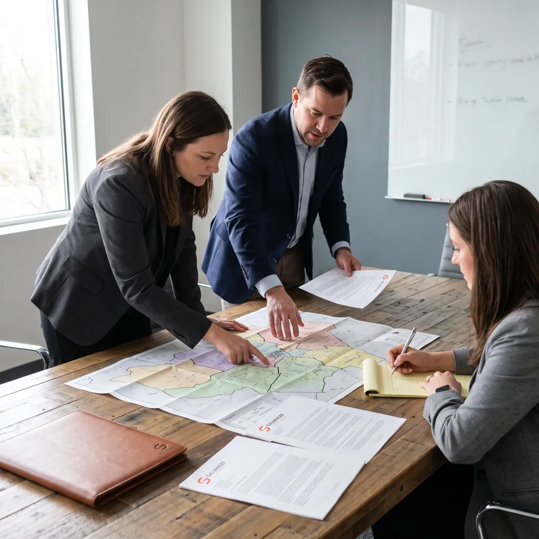 Consultants planning a public affairs campaign